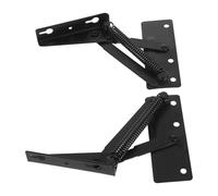 2 Pièces Charnière à Ressort, Fer Noir, Robuste | Usage Polyvalent, Design Noir Élégant, Stabilité Renforcée, Montage Facile, pour Canapé-lit et Siège de Banc