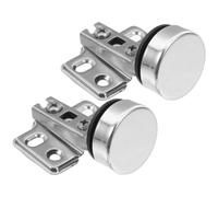 2 Pièces Charnière D’amortissement Invisible en Acier Inoxydable | Conception Encastrée, Finition Moderne et Lisse, Configuration Droite ou Coudée, Usage Maison et Réparation