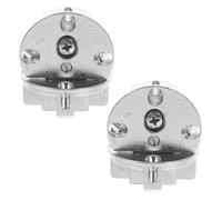2 Pièces Charnière de Placard Invisible Réglable 90 Degrés | Alliage de Zinc Argenté, Ouverture Rabattable Pratique, Installation Simple, Design Discret pour Portes