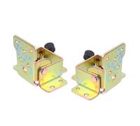 2 Pièces Charnière de Table Rabattable Robuste en Fer | Fixation pour Pieds de Table et Établis, Pliage Compact, Usage Maison ou Camping