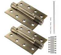2 Pièces Charnière Dissimulée Ferme-porte Hydraulique, Réglable | Alliage D’aluminium Léger et Poli, Installation Facile, Adaptée aux Portes Intérieures, Placards Principaux et Espaces