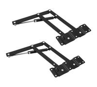 2 Pièces Charnière Rabattable à Ressort pour Table Basse Relevable | Mécanisme Hydraulique Réglable, Support Anti-usure pour Meuble, Porte de Placard, Chambre et Rénovation Domestique