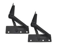 2 Pièces Charnière Triangulaire à Ressort Acier Noir, pour Canapé | Angle Réglable, Support Robuste en Fer Laminé à Froid, Installation Simple, pour Panneaux et Appuie-tête
