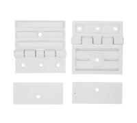 2 Pièces Charnières de Porte Vitrée de Sauna en PVC Joint Intégré | Tolérance à Chaleur, Installation Facile, Finition Élégante, Adaptées aux Portes de Sauna et Hammam