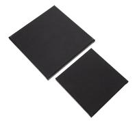 2 Pièces Châssis Toile Noir pour Peinture, Format Tendu, Bord Rond | Bois et Toile Canvas, Surface Prête à Peindre, pour Élèves et Enseignants en Atelier