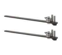 2 Pièces Cintreuse Manuelle de Barres D’armature en Acier | Alimentation, Compacte et Portable, pour Chantier Extérieur, Établi de Bureau, Noir