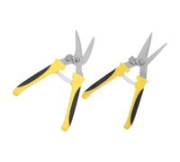 2 Pièces Cisaille à Tôle Inoxydable à Poignée Antidérapante | Coupe-métaux Polyvalente, Acier Inoxydable et Pp, Usage Jardinage, Finition Fiable, Prise Sûre