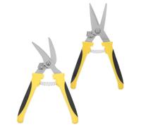 2 Pièces Cisaille à Tôle Multifonction, Poignées PP Antidérapantes | Coupe sans Effort, Usage Rénovation et Chantier, Outil Fiable, Polyvalent, pour Travaux de Découpe Précis