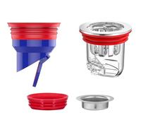 2 Pièces Clapet Anti Odeur Douche, Anti-Refoulement de Drain de Plancher de Douche, 1 Pièces 35-52mm 1 Pièces 33-45mm Anti Odeur Douche, Anti-Odeur Drain de Sol Douche pour Cuisines