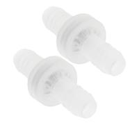 2 Pièces Clapet Anti-retour Blanc en Plastique Unidirectionnel | Débit D'eau, Protection les Dommages, Résistance aux Hautes Températures, Format Compact