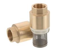 2 Pièces Clapet de Pied de Pompe à Puits en Laiton 1/2 avec Filtre | Filetage Femelle Interne, Panier Tamis et Grille, pour Pompes D’irrigation et Systèmes de Bassin