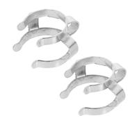 2 Pièces Clips de Fixation pour Cône en Verre en Acier Inoxydable | Serrage-joints Métalliques pour Laboratoires, Maintien Ferme des Joints, Usage Simple, Format Pratique