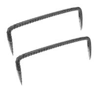 2 Pièces Clous Double Pointe en Acier Robustes | Acier, Pointes des Deux Côtés, Usage Bois et Assemblage, Lot Pratique pour Travaux Exigeants