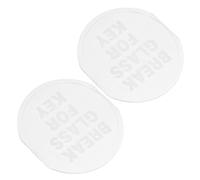 2 Pièces Coffre à Clés Extérieur Mural PVC Transparent 10,5x9,6 CM | Boîtier à Clé Mural, Usage Extérieur et Espaces Publics, Remplacement pour Porte D'urgence