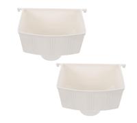 2 Pièces Collecteur de Pluie PVC Blanc 3 Pouces | Canal D’écoulement, Accélère le Drainage, Limite le Débordement, Raccord pour Jardin et Systèmes de Collecte