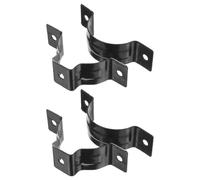 2 Pièces Collier de Gouttière en Aluminium Noir | Fixation Murale Extérieure, Support Stable et Léger, Résistant la Rouille, pour Tuyau D'évacuation