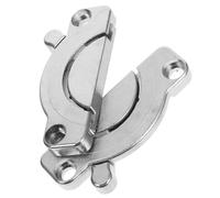 2 Pièces Connecteur en Alliage de Zinc de Meuble | Installation Facile avec Vis, Usage pour Assemblage de Plateau et Fixation de Mobilier, Argenté