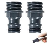 2 pièces connecteurs de tuyau d'arrosage, embout fileté mâle G1/2, adaptateur pour robinet de tuyau d'arrosage, outil d'irrigation