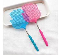 2 pièces (couleur aléatoire) tapette à mouches, tapette à mouches extensible, tapette à mouches, tapette à mouches manuelle, contrôle des nuisibles, tapette à mouches manuelle, poignée durable, assist