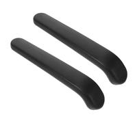 2 Pièces Coussin d'Accoudoir PU pour Chaise de Bureau, Rechange Noir | Soutien du Poignet, pour Fauteuil Informatique ou Gaming, Travail au Bureau, Remplacement d'un Rembourrage Usé