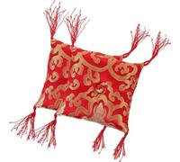 2 Pièces Coussin de Bol Chantant Tibétain en Tissu, Centre Concave | Couture Main, Base Décorative Élégante, pour Rituels au Temple, Contemplation et Protection du Mobilier Style Aléatoire