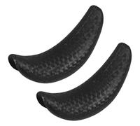2 Pièces Coussin Repose Nuque en Caoutchouc Noir, Forme Croissant | Bac à Shampoing et Évier de Lavage, Confort Doux, Soulage la Pression, Salon ou Spa