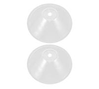 2 Pièces Couvercle Anti-éclaboussures, Plastique Transparent 10 MM | Design Fileté en Éventail, Réduit les Projections D’eau, pour Nettoyage du Garage Appareils Ménagers