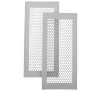 2 Pièces Couvercle D’aération en Silicone 4×10 Pouces | Grille Nid D’abeille, Usage Maison et Mobile Home, Souple, Lavable, pour Bouche D’air et Conduit