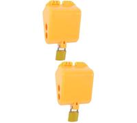2 pièces Couvercle de Pompe à Puits Verrou de Robinet d'Eau Extérieur | Plastique Résistant aux Intempéries, Haute Visibilité, pour Maison, Location, Tuyau d'Arrosage, Clés