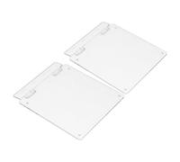 2 Pièces Couvercle Protecteur Transparent, Format 86, Fixation | Protection en Plastique Ps, Découpes Précises, Réduit les Traces de Doigts, Compatible Chauffage Hydraulique Domestique