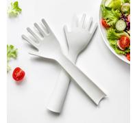 2 Pièces Couvert Salade, Manche Long de 10,43 Pouces, Peut tenir debout | à Utiliser en Cuisine, Lors de Pique-Niques ou de Fêtes; Idéal pour Toutes Sortes Salades et Salades Fruits