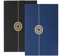 2 Pièces Couverture de Certificat A4 en Papier, Dossier | Coins Arrondis, Style Simple et Belle Apparence, pour Remise de Fin D'études, Usage Facile