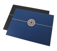 2 Pièces Couverture de Certificat A4 en Papier, Protection Simple | Coins Arrondis, Usage Graduation, Aspect Soigné, pour Certificat et Diplôme, Facile à Manipuler