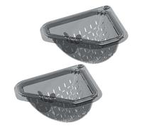 2 Pièces Crépine D'angle D'évier Magnétique, Panier De Crépine D'évier Triangulaire Pour La Cuisine, Panier De Récupération De Nourriture Multifonctionnel, Égouttoir D'angle De Lavabo Peu Encombrant