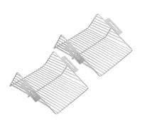 2 Pièces Crépine de Gouttière en Acier Inoxydable | Grille Latérale, Argenté, Entretien Pratique et Démontable, pour Garage et Systèmes D’évacuation