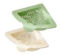 2 pièces crépine d'évier d'angle évier magnétique récupérateur de nourriture panier de vidange triangulaire peu encombrant pour la vidange et le stockage la cuisine, crépine 'angle