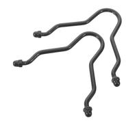 2 Pièces Crochet de Sortie de Gouttière en Alliage D'aluminium | Fixation Arquée à Extrémités Filetées, Finition Mate Résistante, pour Systèmes de Drainage Pluvial et Mangeoires