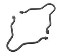 2 Pièces Crochet Métallique, Support Gouttière Noir en Aluminium | Installation sans Outil, Forme Courbée en U, Finition Mate Noire, pour Jardiniers et Bricoleurs