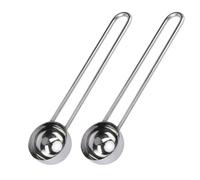 2 Pièces Cuillère Doseuse 10g en Acier Inoxydable Café, Classique | Finition Polie, une Pièce sans Résidus, Lavage Facile, pour Bocaux et Boîtes Cuisine