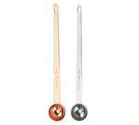 2 Pièces Cuillère Doseuse à Café 15ml à Long Manche | Poudre de Lait, Poudre de Fruits, Cuisson et Pâtisserie, Finition Argenté Classique