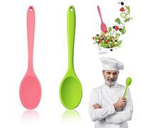 2 Pièces Cuillères en Silicone,Cuillère de Cuisine Antiadhésive,Grande | Longue Manche 28cm,Cuillère Plastique Cuillère à Soupe Mélanger,Cuillere de Service Mélangeuses Ustensiles Cuisine