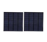 2 pièces DC9V 2W Panneaux solaires époxy Module de Chargeur de Batterie en polysilicium avec câble de 100 cm Haute efficacité Faible Performance de lumière pour Jouets solaires