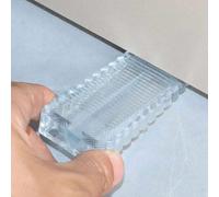 2 pièces de butées de porte transparentes, coussinets antidérapants en forme de coin, blocs anti-collision. Convient à divers endroits, y compris le salon, la cuisine, la chambre, idéal pour la maison