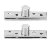 2 pièces de charnières en alliage, belles et solides, adaptées aux portes rotatives verre(Central Pivot)