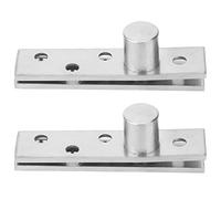 2 pièces de charnières en alliage, belles et solides, adaptées aux portes rotatives verre(Eccentric Pivot)