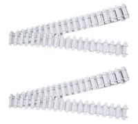 2 pièces de clôture miniature blanche pour jardin, décoration de jardin, ornement de jardin féérique, petite clôture en bois, à utiliser pour la création de décorations pour fées, jardin, décoration "