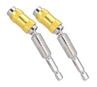 2 pièces de porte-embouts magnétique, outil à embout de perceuse à changement rapide avec bague de verrouillage, pivotant à 20° pour les espaces restreints, tige en acier au