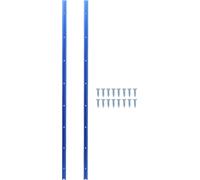2 pièces de rail en T, alliage d'aluminium, section à double découpe, universel, avec vis, trou de montage pré-percé pour scie circulaire à table, défonceuse