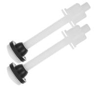 2 Pièces de Rechange pour Toilettes Fixation Lunette Wc Abs Blanc | Boulon Abbatant Toilette Long, Visserie Cuvette Toilette, Reservoir Ancien, Plastic pour Abattant Wc