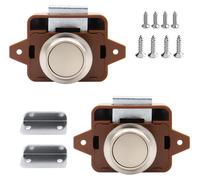 2 pièces de verrouillage de bouton, verrouillage de poussoir (marron, référence A)